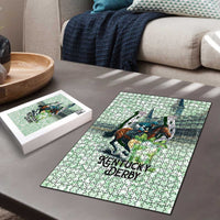 Kentucky Horse Racing Puzzle Mint Julep Run For The Roses Art