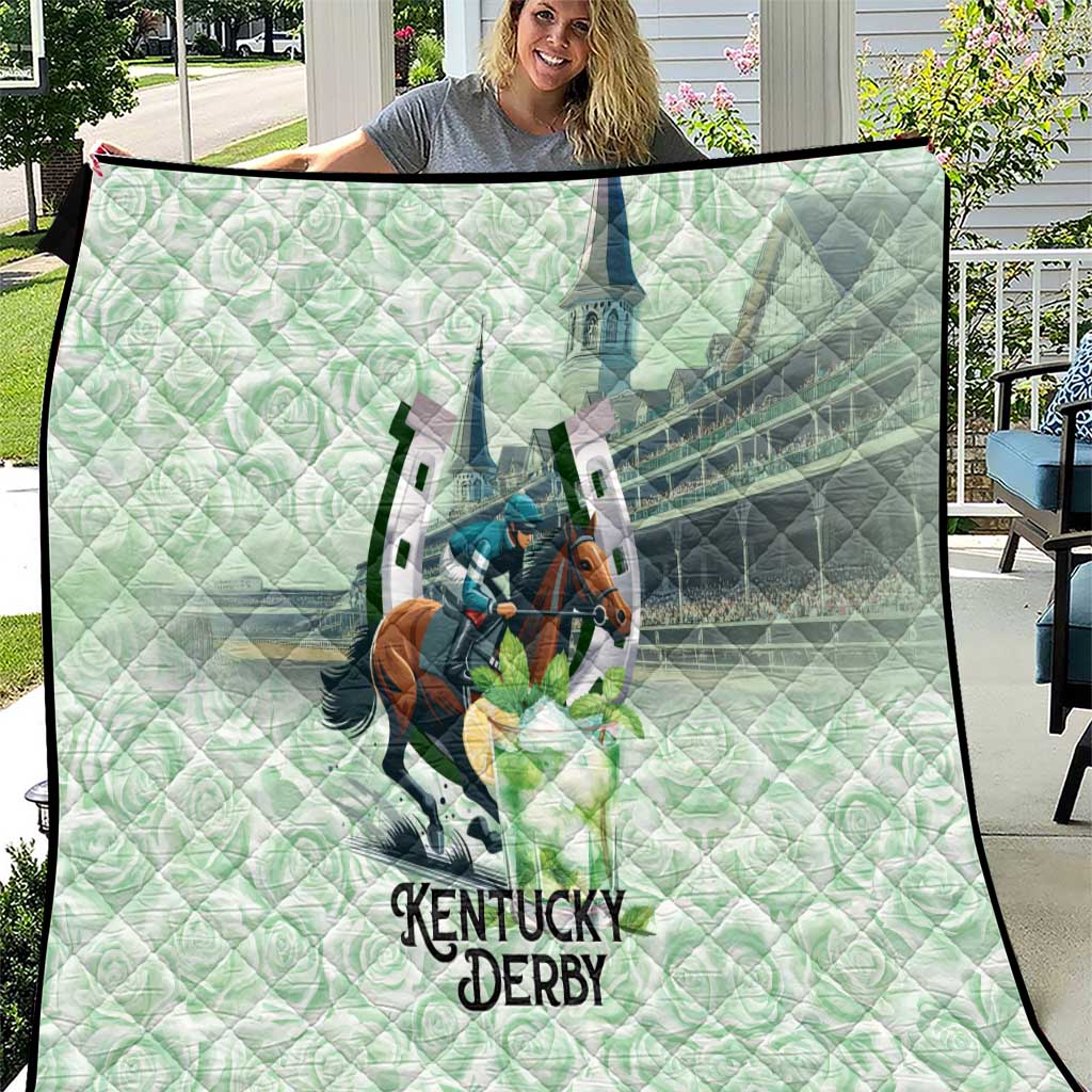 Kentucky Horse Racing Quilt Mint Julep Run For The Roses Art