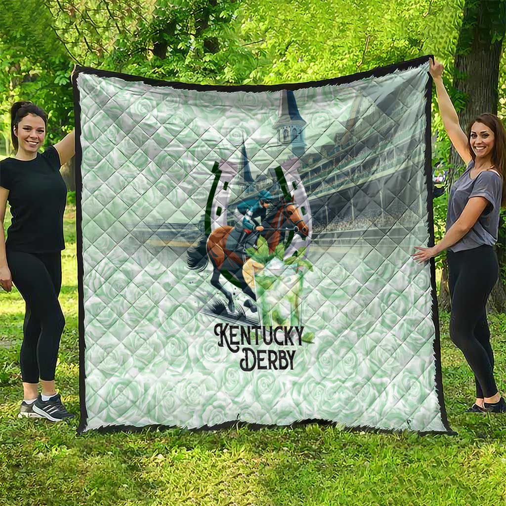 Kentucky Horse Racing Quilt Mint Julep Run For The Roses Art