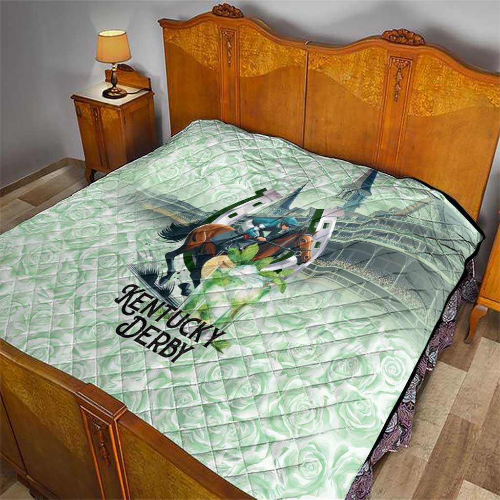 Kentucky Horse Racing Quilt Mint Julep Run For The Roses Art