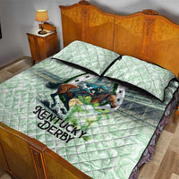 Kentucky Horse Racing Quilt Bed Set Mint Julep Run For The Roses Art