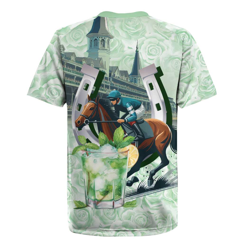Kentucky Horse Racing Rugby Jersey Mint Julep Run For The Roses Art