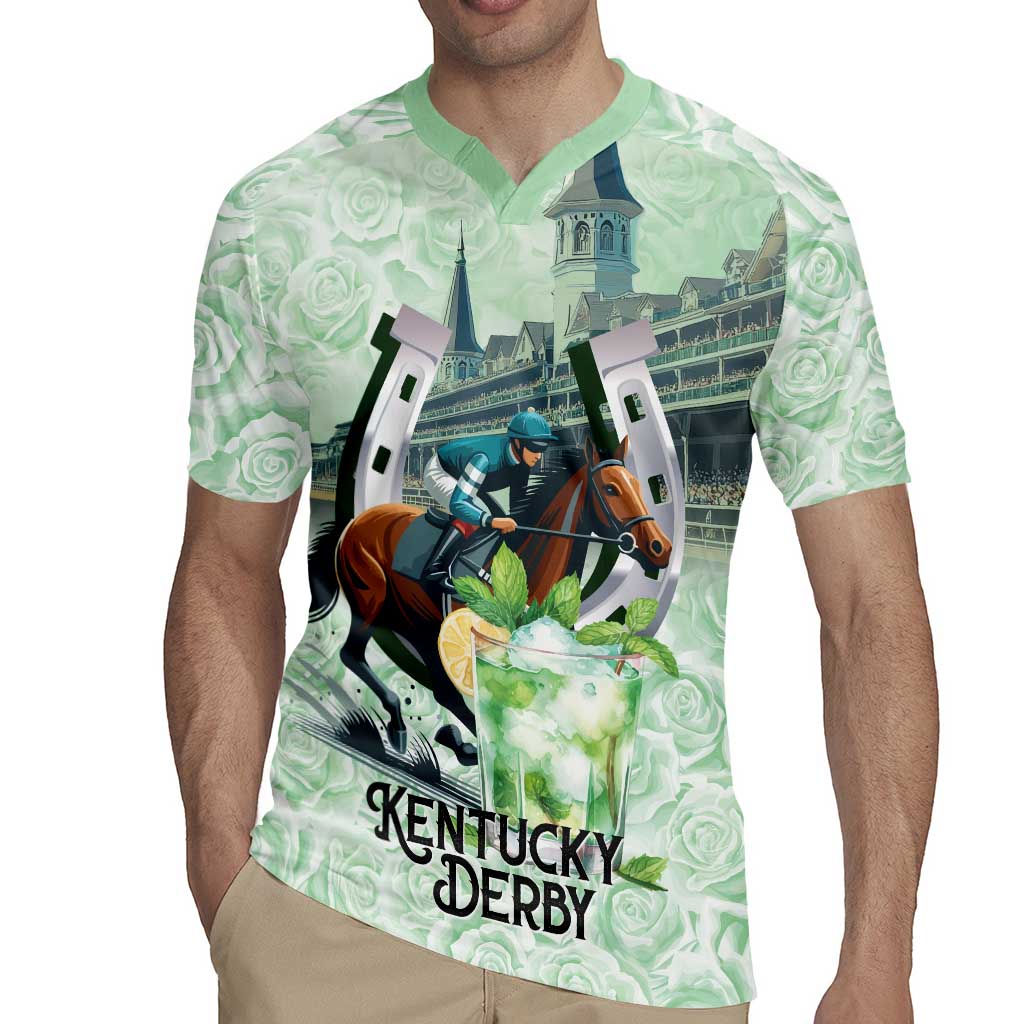 Kentucky Horse Racing Rugby Jersey Mint Julep Run For The Roses Art