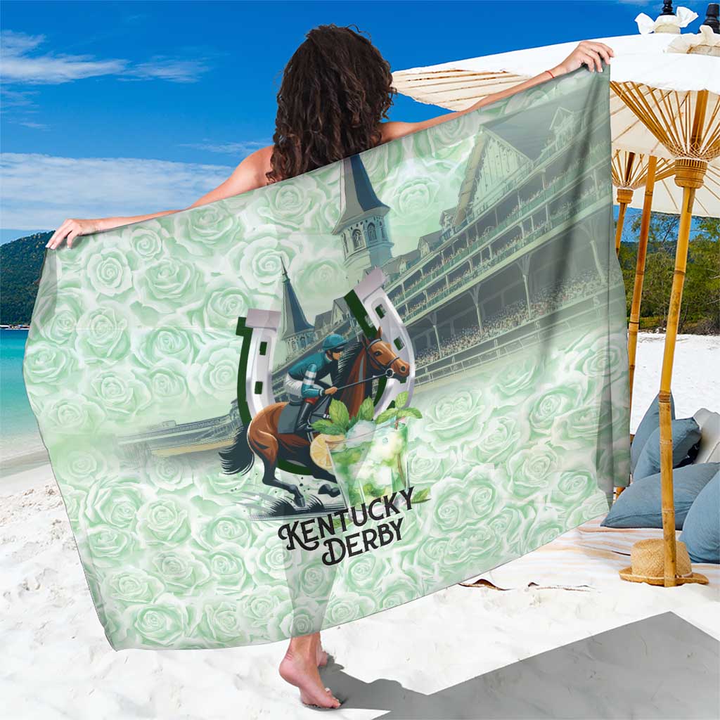 Kentucky Horse Racing Sarong Mint Julep Run For The Roses Art