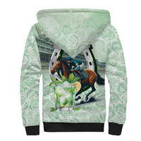 Kentucky Horse Racing Sherpa Hoodie Mint Julep Run For The Roses Art
