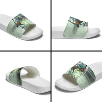 Kentucky Horse Racing Slide Sandals Mint Julep Run For The Roses Art