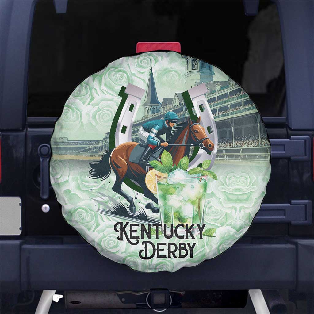 Kentucky Horse Racing Spare Tire Cover Mint Julep Run For The Roses Art