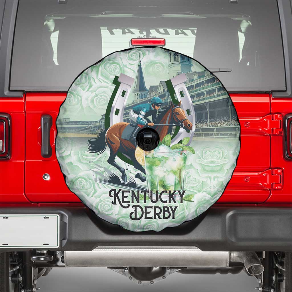 Kentucky Horse Racing Spare Tire Cover Mint Julep Run For The Roses Art