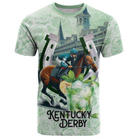 Kentucky Horse Racing T Shirt Mint Julep Run For The Roses Art