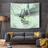 Kentucky Horse Racing Tapestry Mint Julep Run For The Roses Art