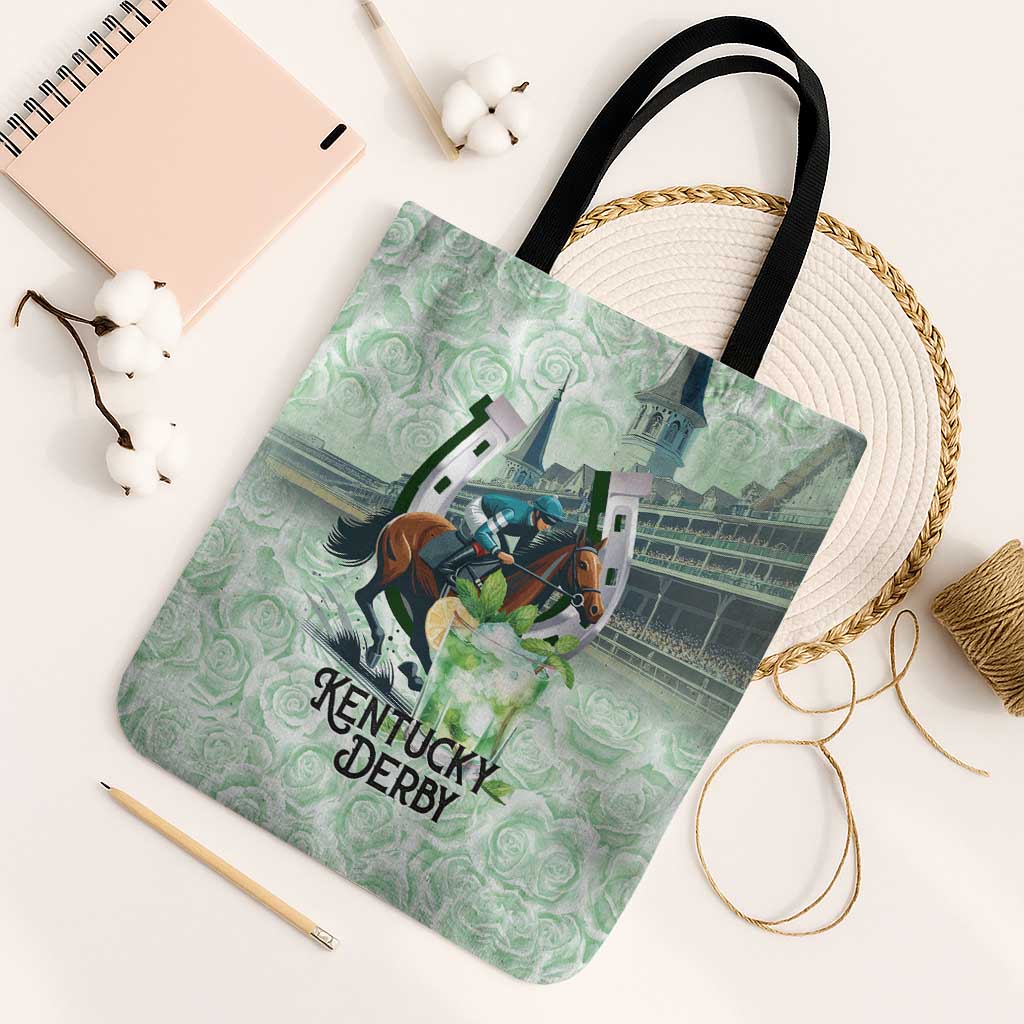 Kentucky Horse Racing Tote Bag Mint Julep Run For The Roses Art