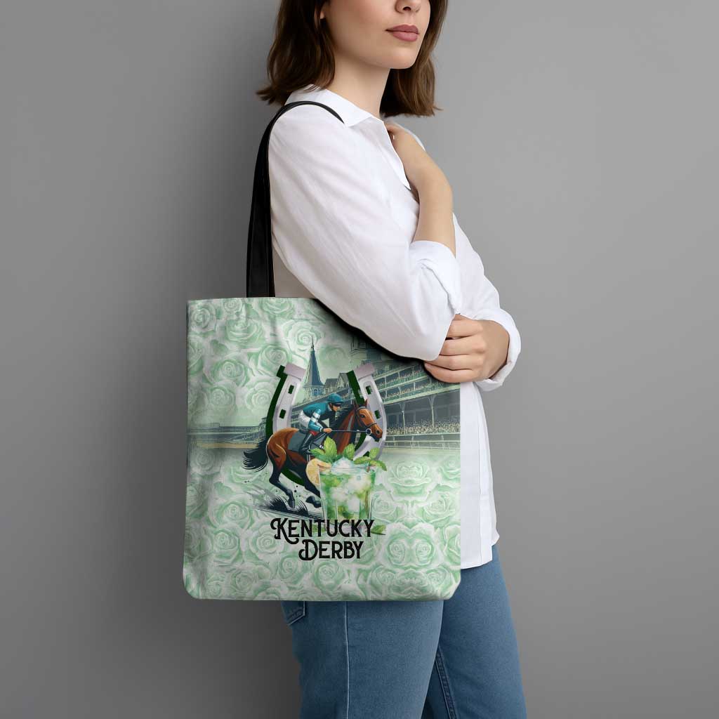 Kentucky Horse Racing Tote Bag Mint Julep Run For The Roses Art