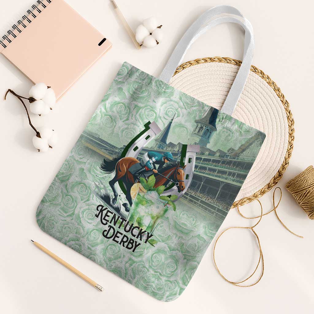 Kentucky Horse Racing Tote Bag Mint Julep Run For The Roses Art