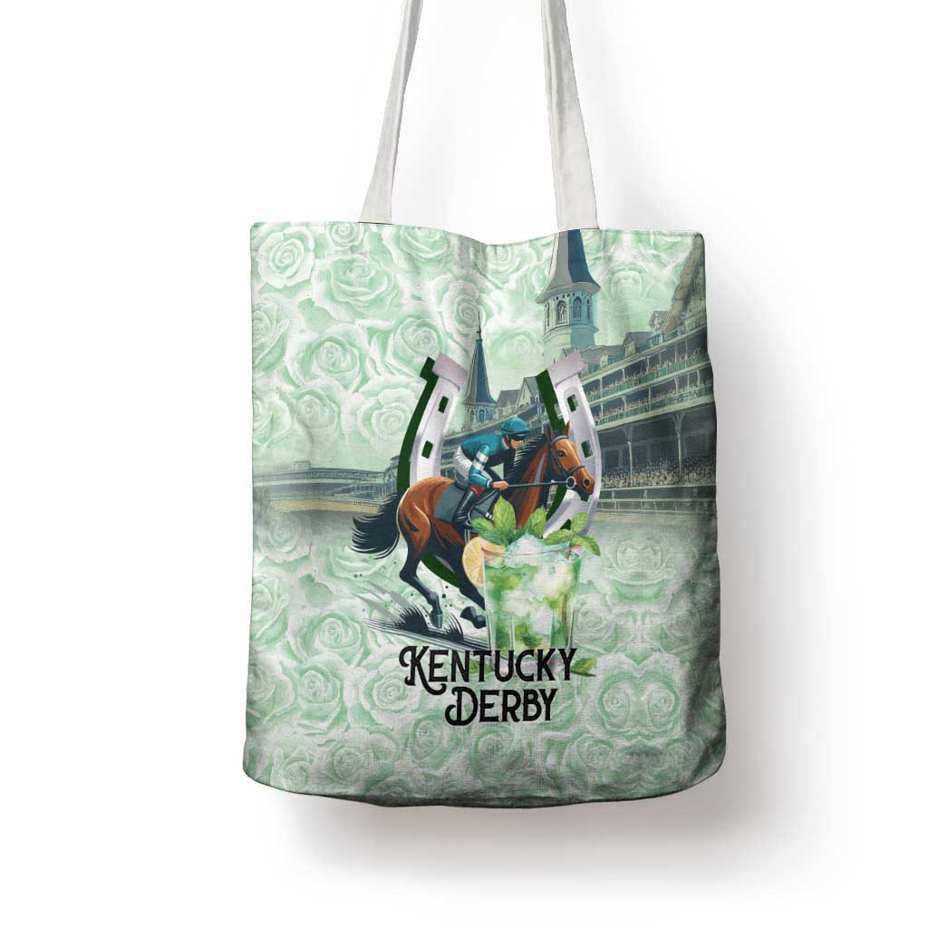 Kentucky Horse Racing Tote Bag Mint Julep Run For The Roses Art