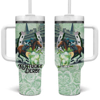 Kentucky Horse Racing Tumbler With Handle Mint Julep Run For The Roses Art