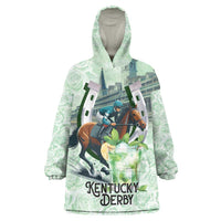 Kentucky Horse Racing Wearable Blanket Hoodie Mint Julep Run For The Roses Art