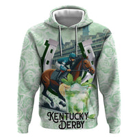 Kentucky Horse Racing Zip Hoodie Mint Julep Run For The Roses Art
