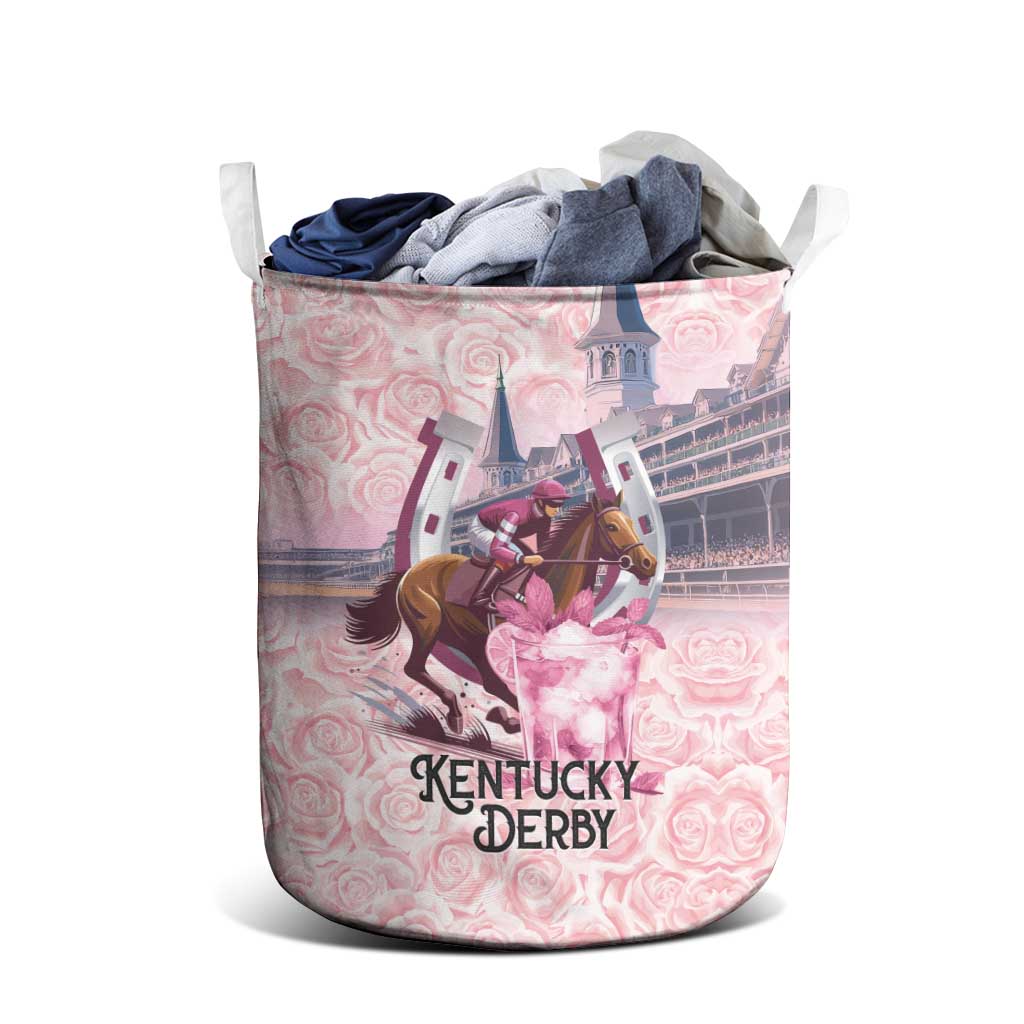Kentucky Horse Racing Laundry Basket Rose Run For The Roses Derby Art