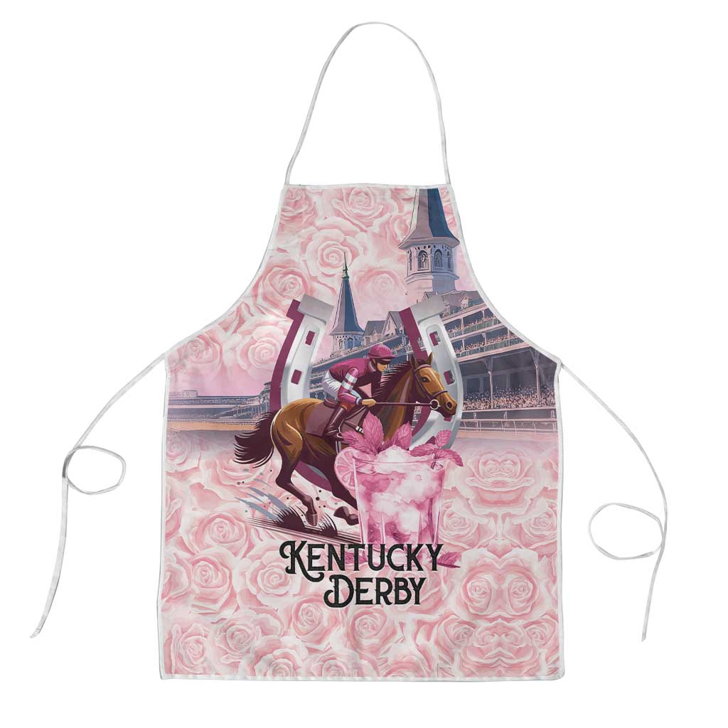 Kentucky Horse Racing Apron Rose Run For The Roses Derby Art