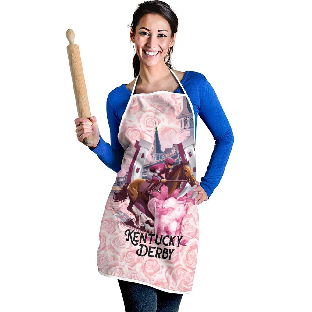 Kentucky Horse Racing Apron Rose Run For The Roses Derby Art
