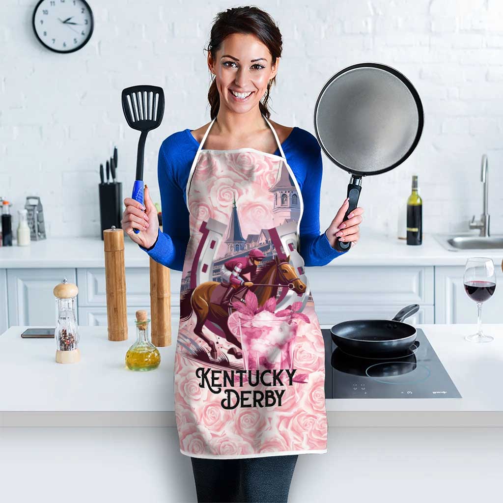 Kentucky Horse Racing Apron Rose Run For The Roses Derby Art