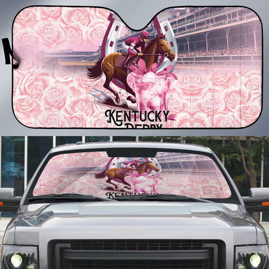 Kentucky Horse Racing Auto Sun Shade Rose Run For The Roses Derby Art