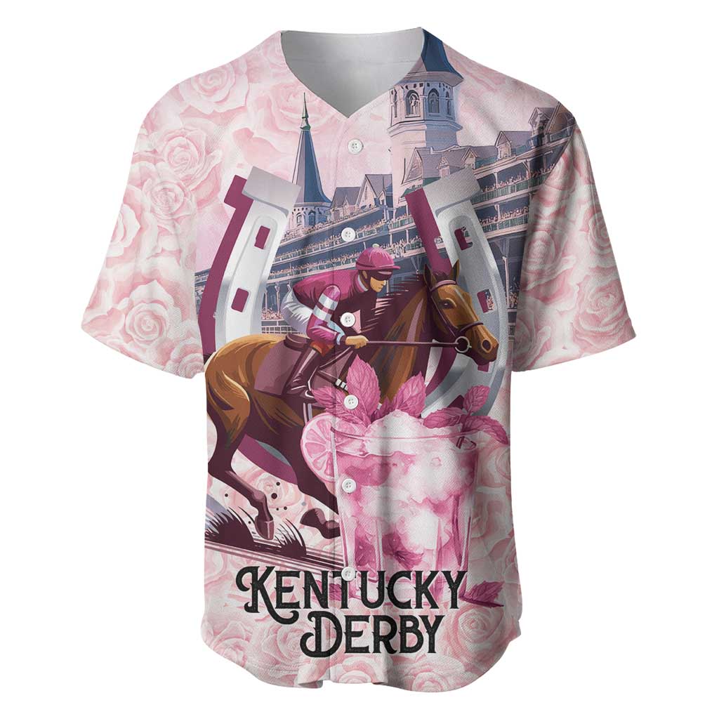 Kentucky Horse Racing Baseball Jersey Rose Run For The Roses Derby Art