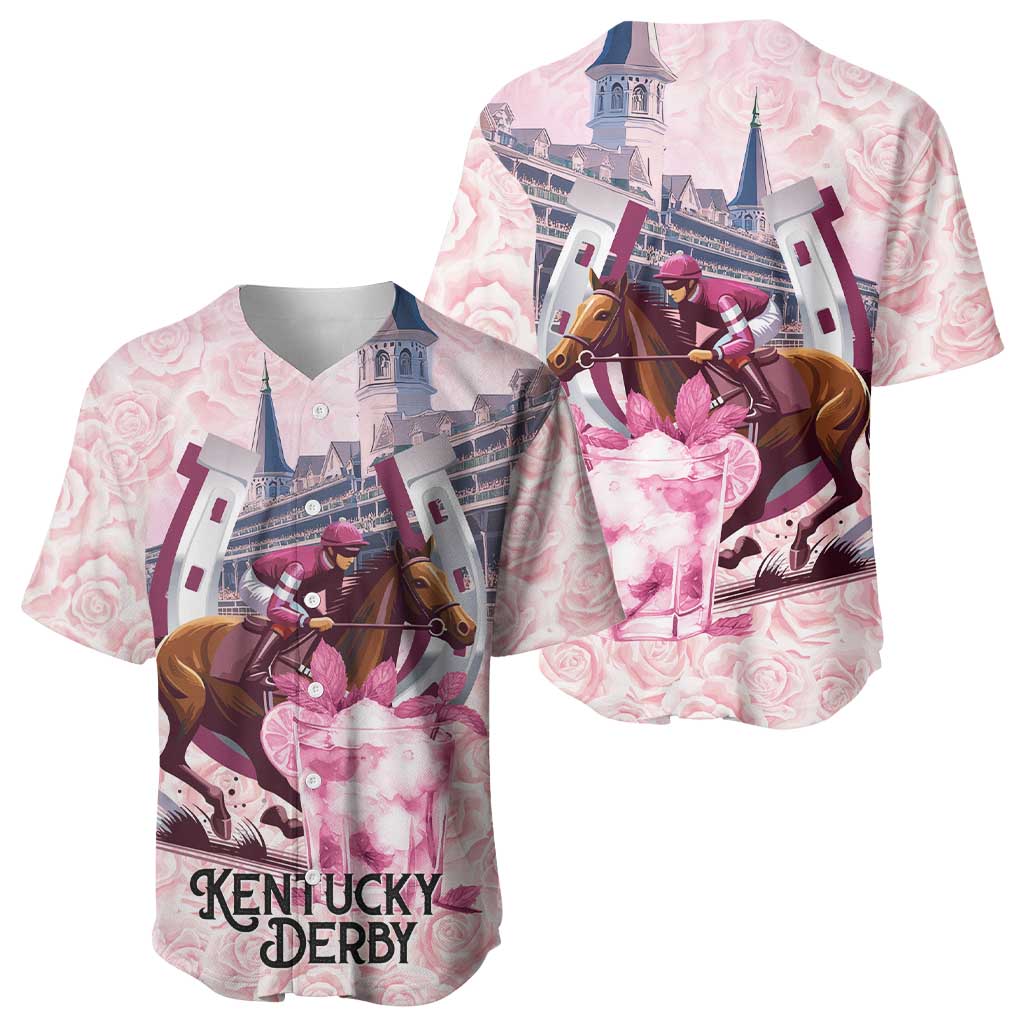 Kentucky Horse Racing Baseball Jersey Rose Run For The Roses Derby Art