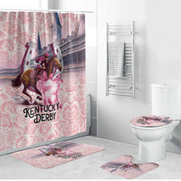 Kentucky Horse Racing Bathroom Set Rose Run For The Roses Derby Art