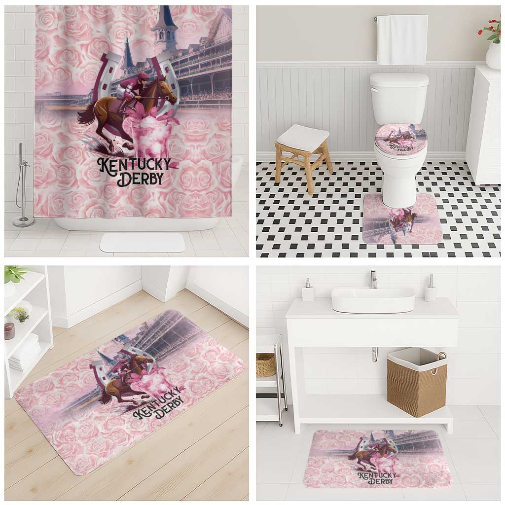 Kentucky Horse Racing Bathroom Set Rose Run For The Roses Derby Art