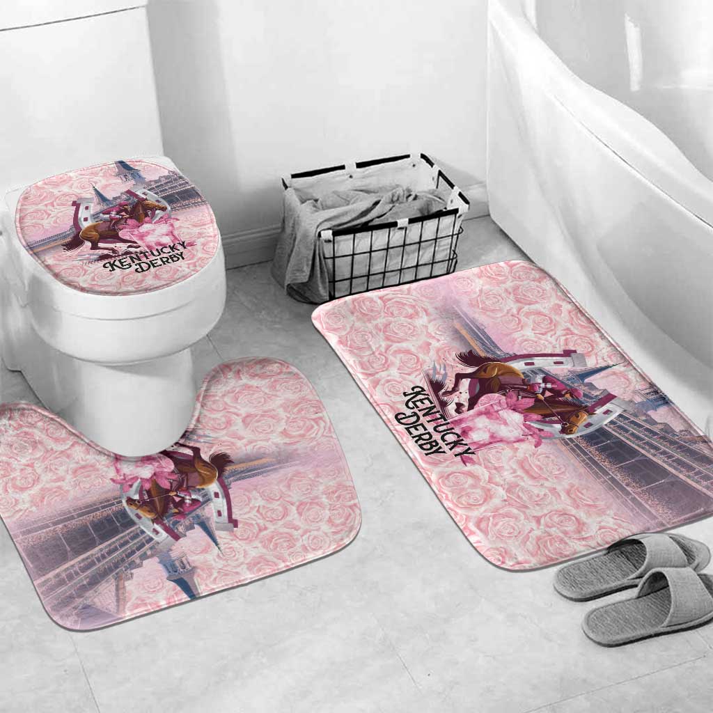 Kentucky Horse Racing Bathroom Set Rose Run For The Roses Derby Art