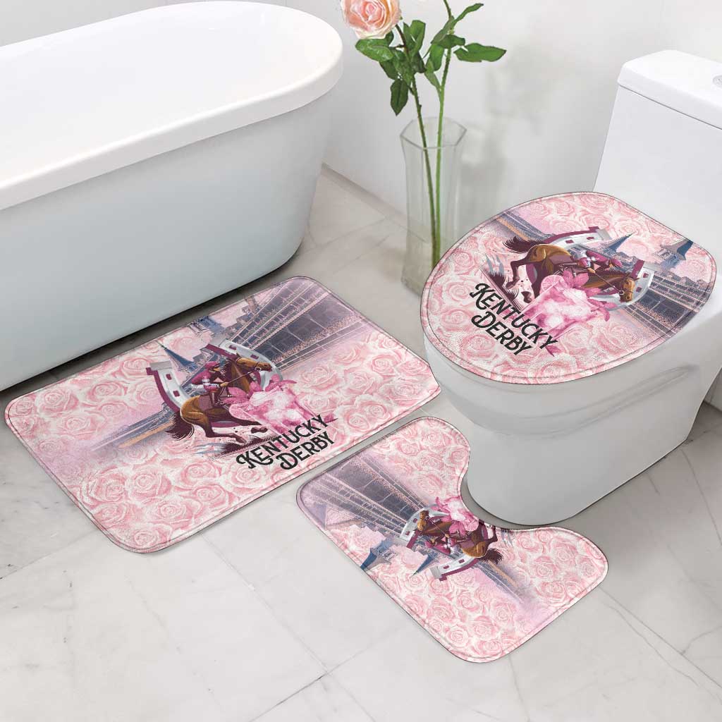 Kentucky Horse Racing Bathroom Set Rose Run For The Roses Derby Art