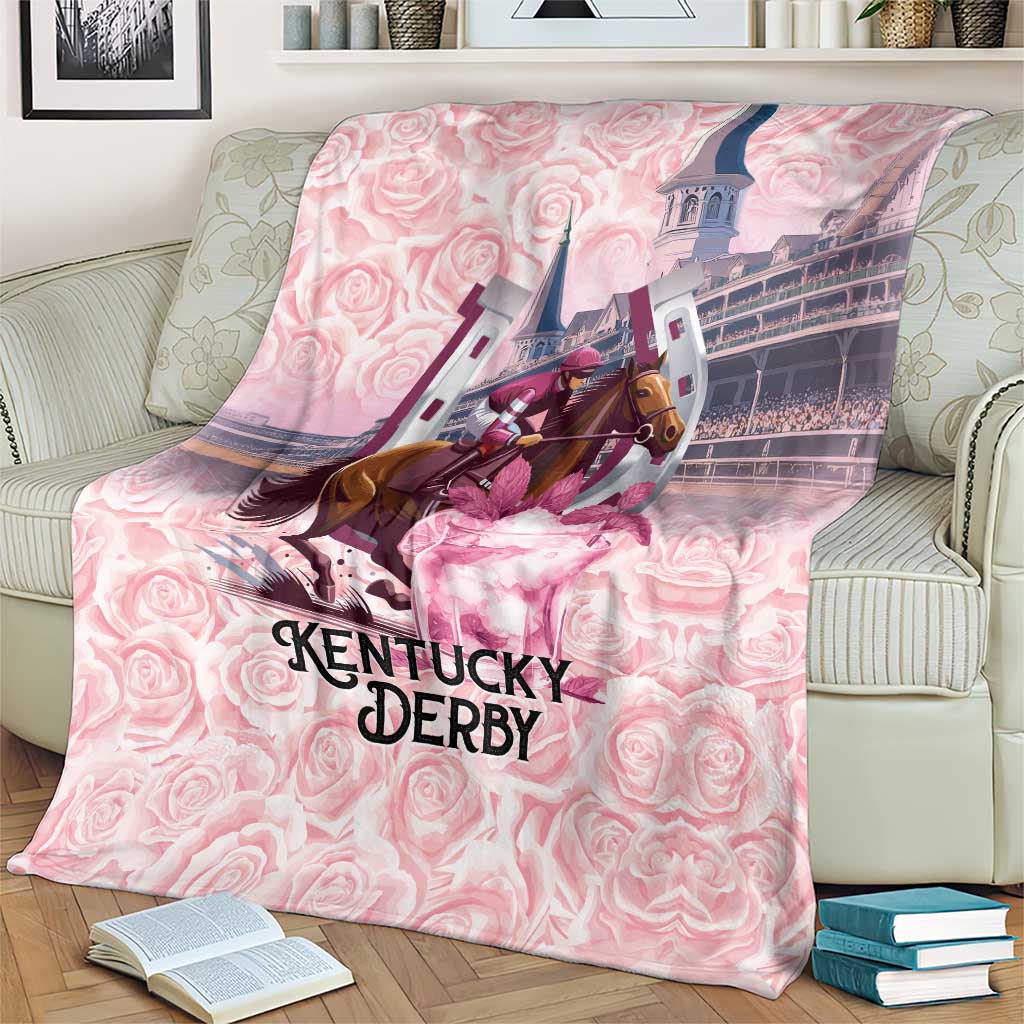 Kentucky Horse Racing Blanket Rose Run For The Roses Derby Art