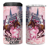Kentucky Horse Racing 4 in 1 Can Cooler Tumbler Rose Run For The Roses Derby Art