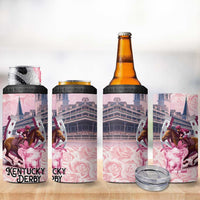 Kentucky Horse Racing 4 in 1 Can Cooler Tumbler Rose Run For The Roses Derby Art