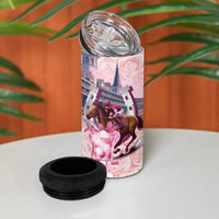 Kentucky Horse Racing 4 in 1 Can Cooler Tumbler Rose Run For The Roses Derby Art