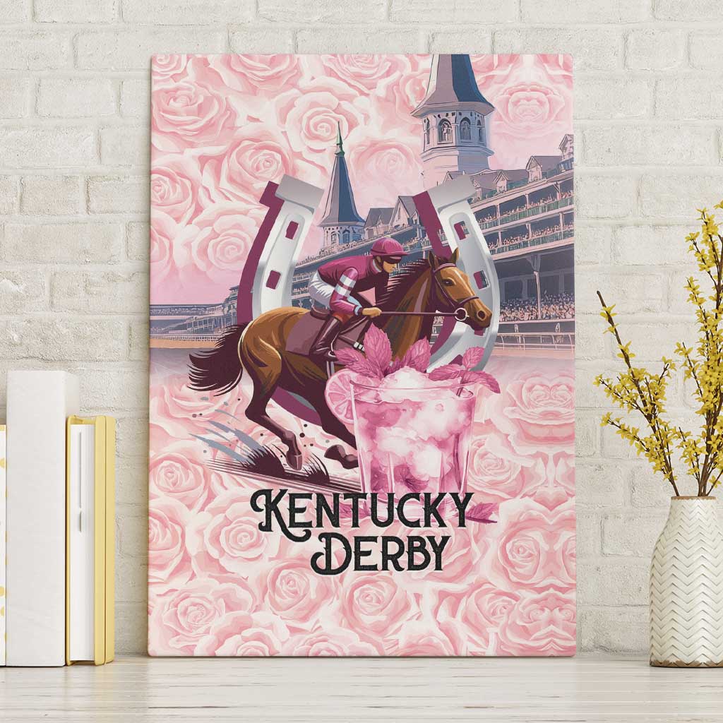 Kentucky Horse Racing Canvas Wall Art Rose Run For The Roses Derby Art