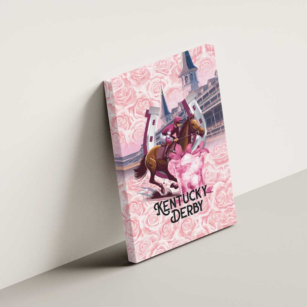 Kentucky Horse Racing Canvas Wall Art Rose Run For The Roses Derby Art