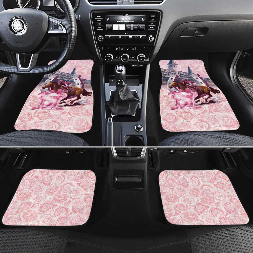 Kentucky Horse Racing Car Mats Rose Run For The Roses Derby Art
