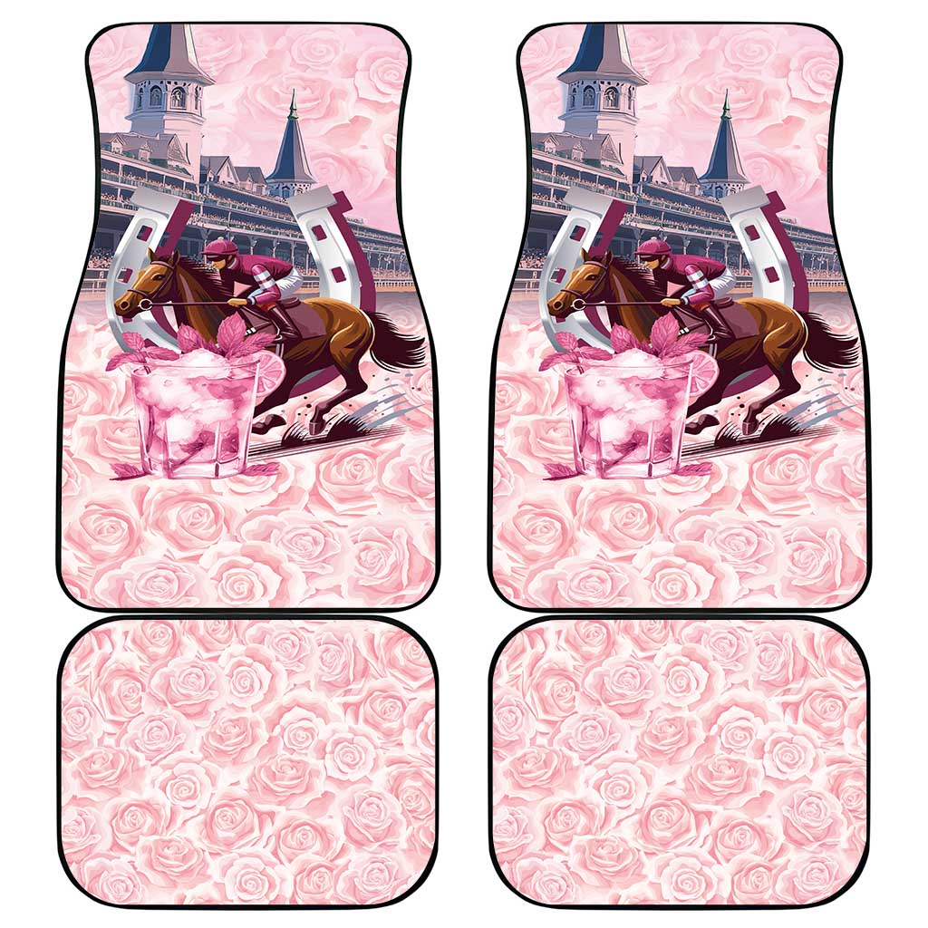 Kentucky Horse Racing Car Mats Rose Run For The Roses Derby Art