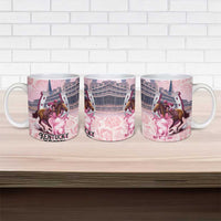 Kentucky Horse Racing Ceramic Mug Rose Run For The Roses Derby Art