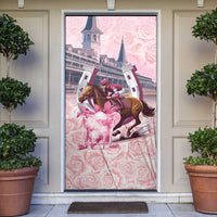 Kentucky Horse Racing Door Cover Rose Run For The Roses Derby Art