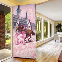 Kentucky Horse Racing Door Cover Rose Run For The Roses Derby Art