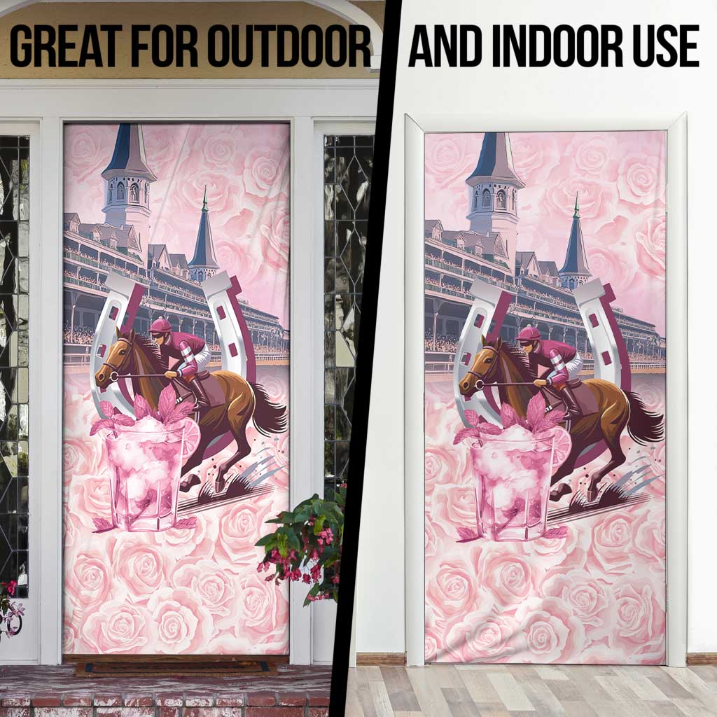 Kentucky Horse Racing Door Cover Rose Run For The Roses Derby Art