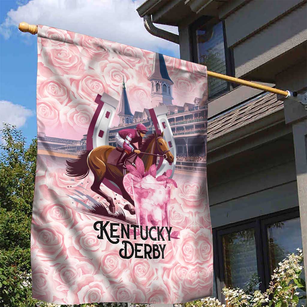 Kentucky Horse Racing Garden Flag Rose Run For The Roses Derby Art