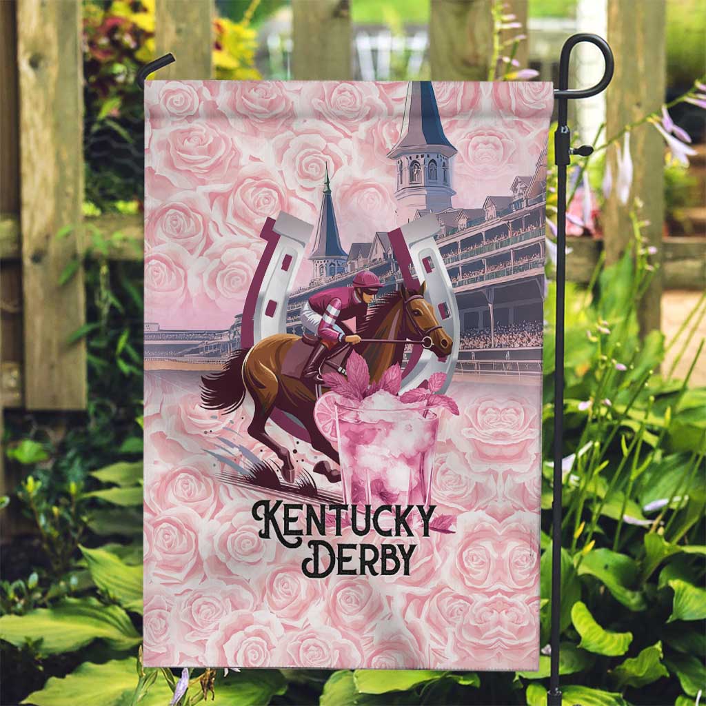 Kentucky Horse Racing Garden Flag Rose Run For The Roses Derby Art