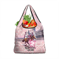 Kentucky Horse Racing Grocery Bag Rose Run For The Roses Derby Art