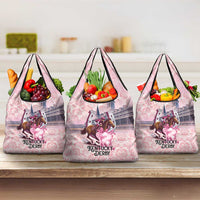 Kentucky Horse Racing Grocery Bag Rose Run For The Roses Derby Art
