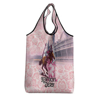 Kentucky Horse Racing Grocery Bag Rose Run For The Roses Derby Art
