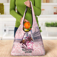 Kentucky Horse Racing Grocery Bag Rose Run For The Roses Derby Art